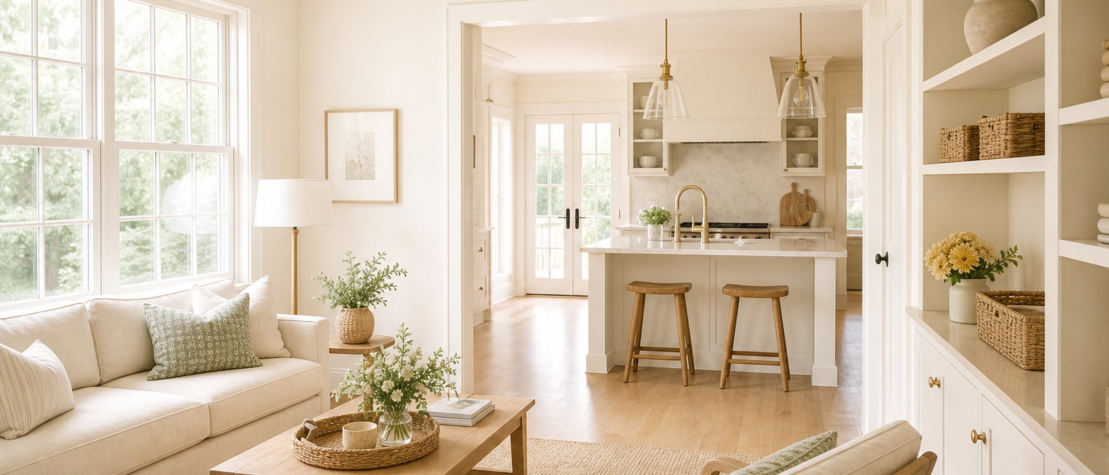 An organized home interior in Brentwood, Tennessee