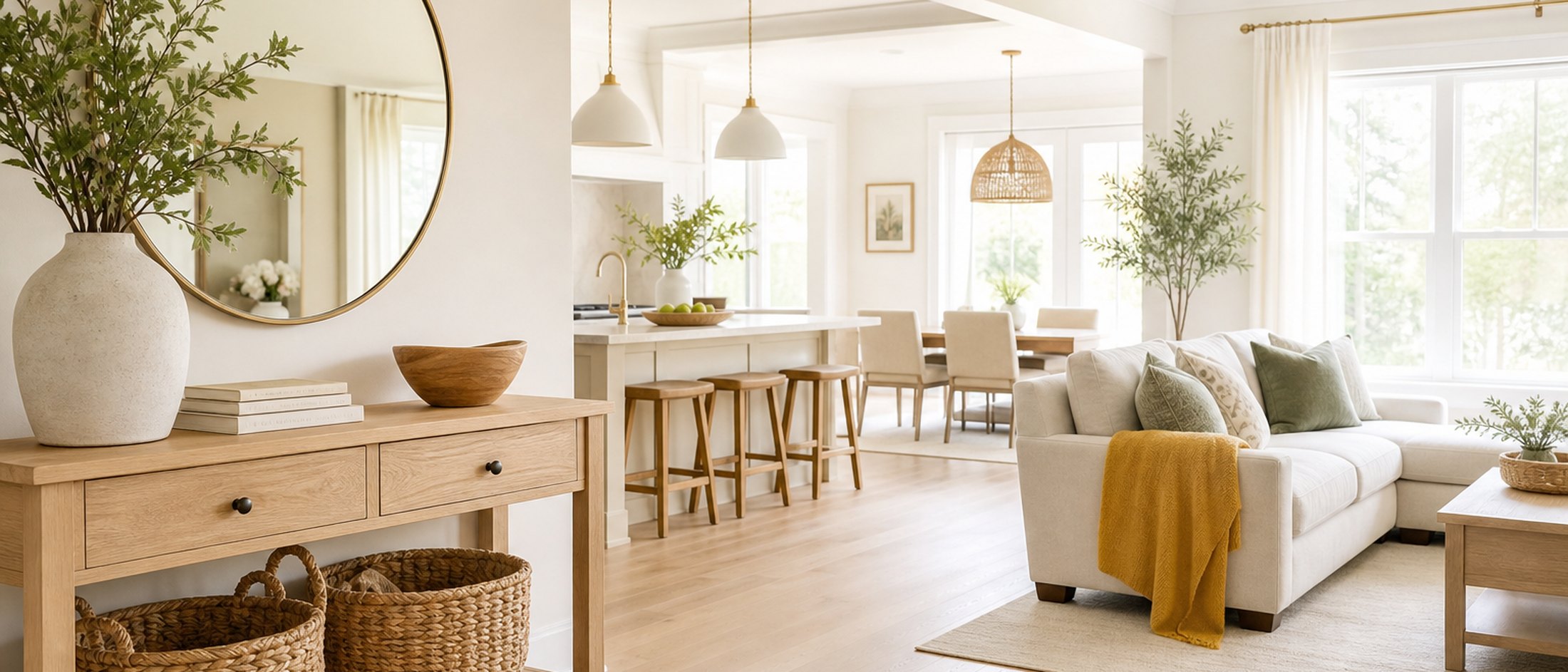 An organized home interior in Nolensville, Tennessee